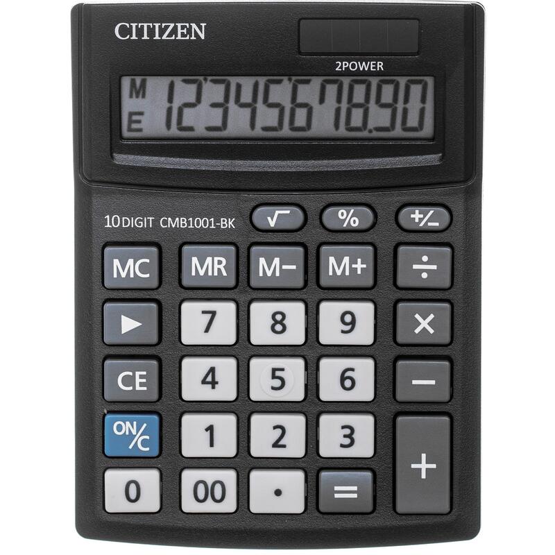 Калькулятор настольный Citizen Business Line CMB1001-BK, 10 разрядов, черный