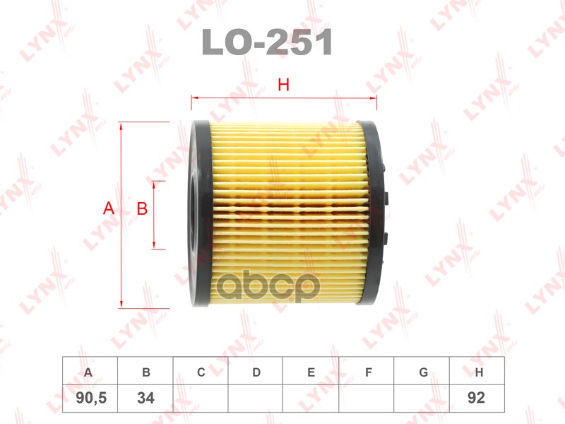 

Фильтр Масляный Opel Movano A 2.2d-2.5d 00 Vivaro A 2.5d 03 R Lynxauto Lo-251 LYNXauto L