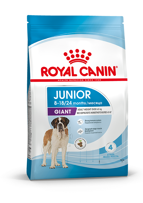 Сухой корм для щенков Royal Canin Giant Junior, для гигантских пород 8-24 месяцев 3,5 кг