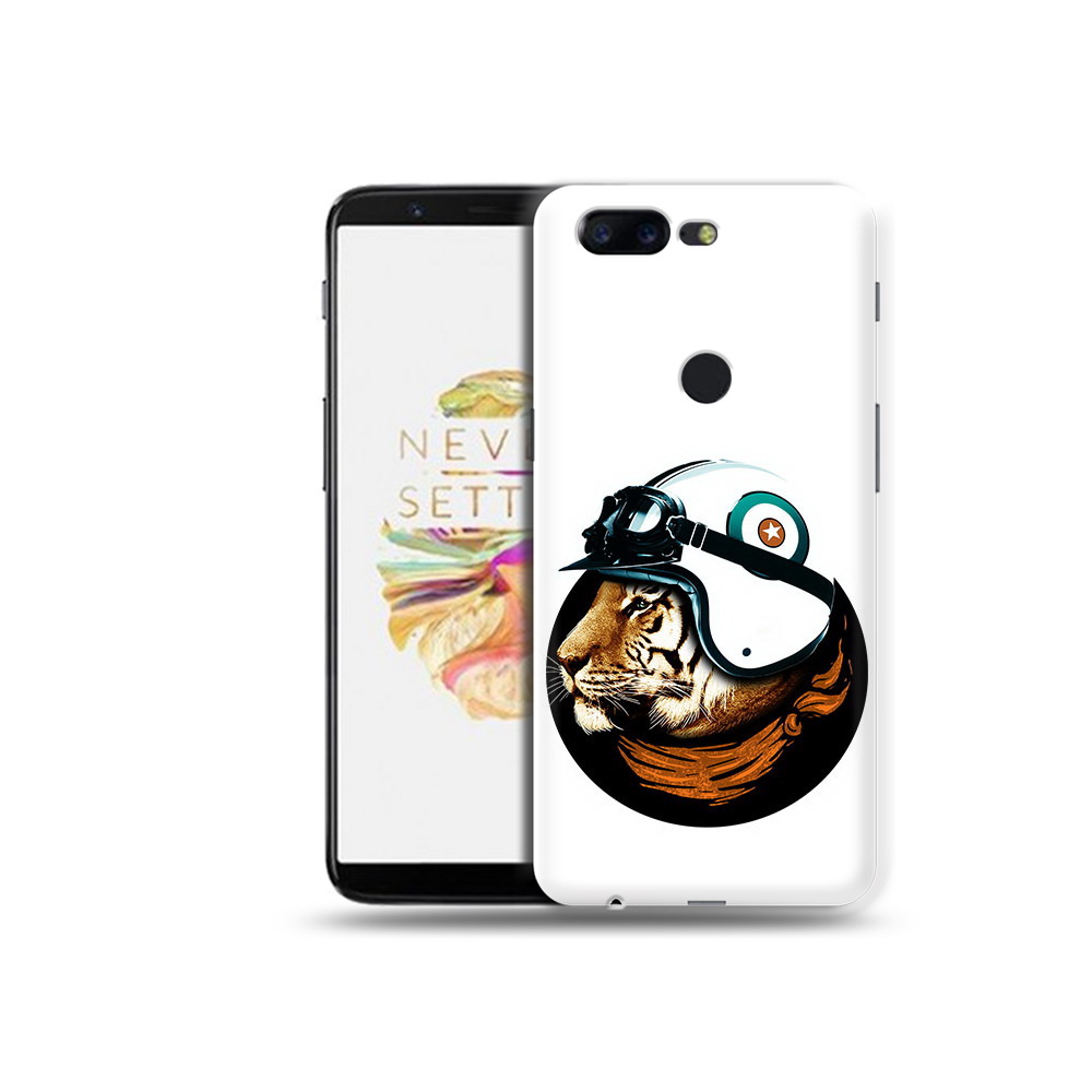 

Чехол MyPads Tocco для OnePlus 5T Тигр в шлеме, Прозрачный, Tocco
