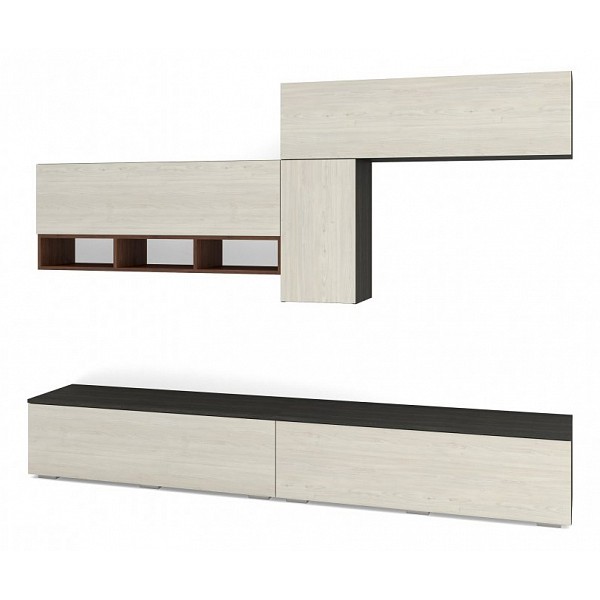 

Гостиная Баронс Эстет-4 КМП СН.004.2400-01, сканди дерево белое/морское дерево карбон, Эстет-4 КМП СН.004.2400-01