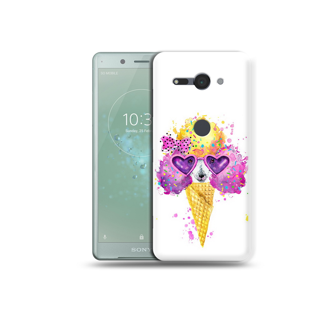 

Чехол MyPads Tocco для Sony Xperia XZ2 Compact Рожок, Прозрачный, Tocco