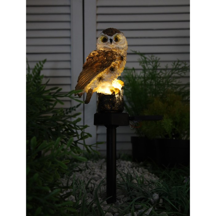 

Садовый светильник Luazon lighting Сова коричневая Р00011586 1 шт., Сова коричневая