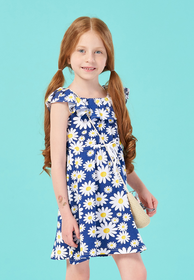 фото Платье детское max&jessi ss21c63301216 синий р.98