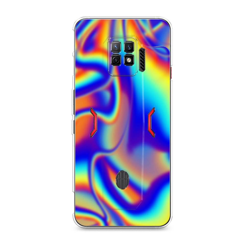 

Чехол на ZTE Nubia Red Magic 7 Pro "Яркая голограмма", Разноцветный, 136050-3