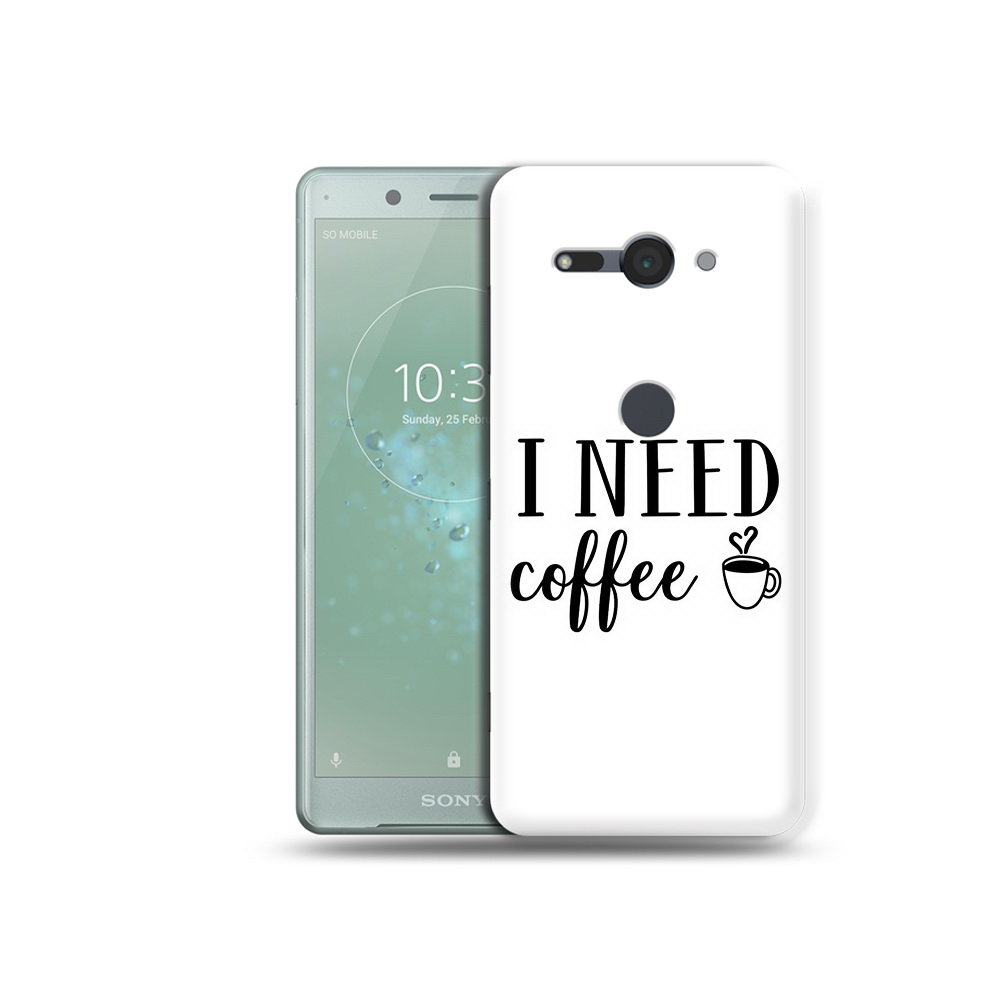 

Чехол MyPads Tocco для Sony Xperia XZ2 Compact Мне нужен кофе, Прозрачный, Tocco