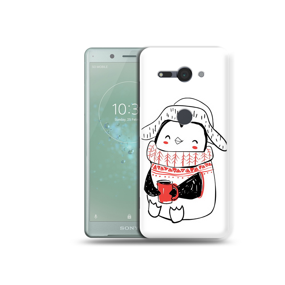 

Чехол MyPads Tocco для Sony Xperia XZ2 Compact Милый пингвин, Прозрачный, Tocco