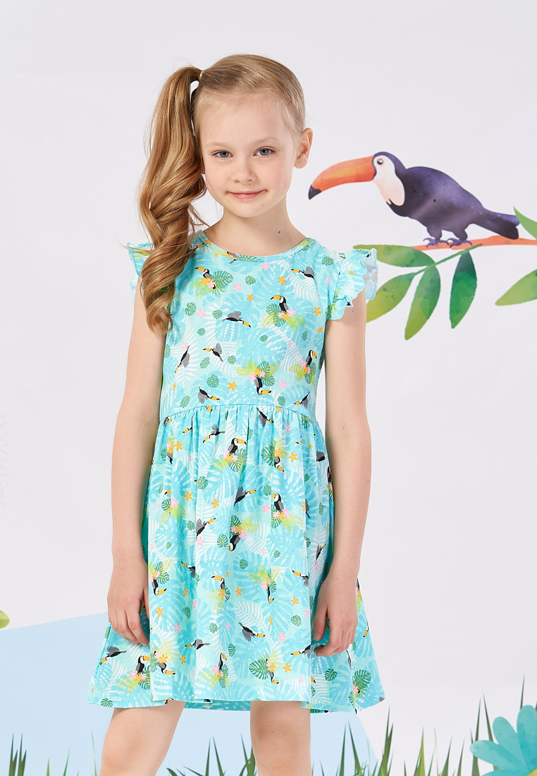 фото Платье детское max&jessi ss21c63101619 разноцветный р.122