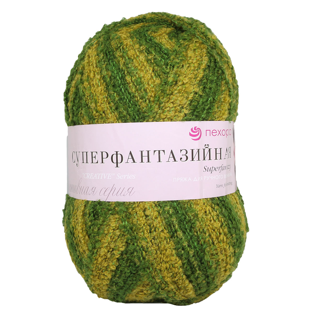 

Пряжа Пехорка 'Суперфантазийная', 360г, 830м (шерсть, акрил) (764 Зелёный меланж), 1 моток
