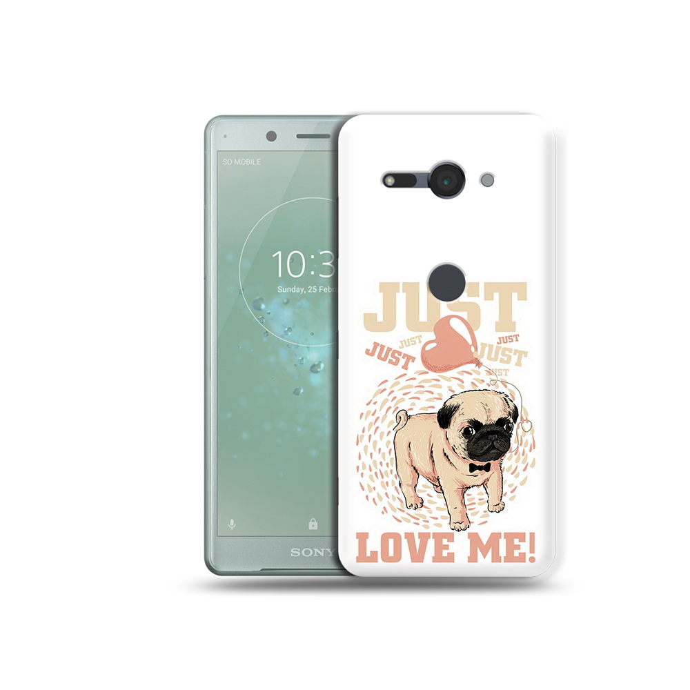 

Чехол MyPads Tocco для Sony Xperia XZ2 Compact Люби меня, Прозрачный, Tocco