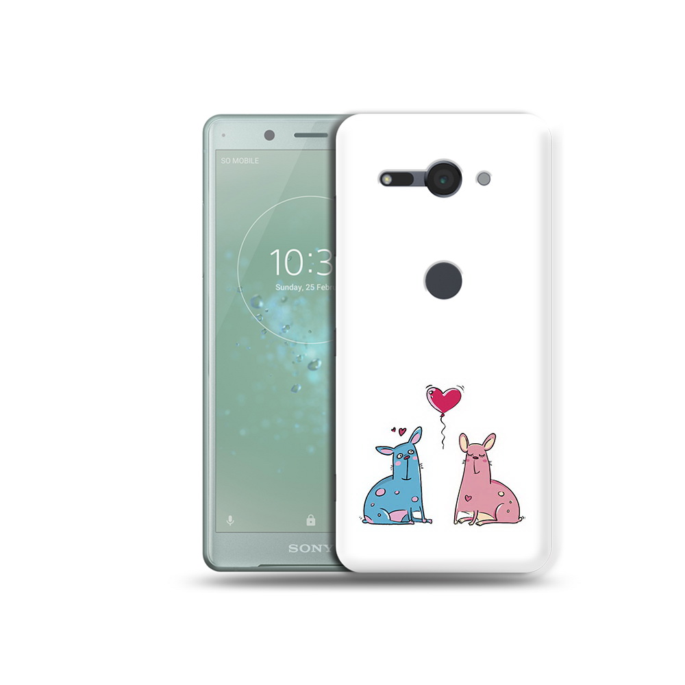 

Чехол MyPads Tocco для Sony Xperia XZ2 Compact Лама любовь, Прозрачный, Tocco