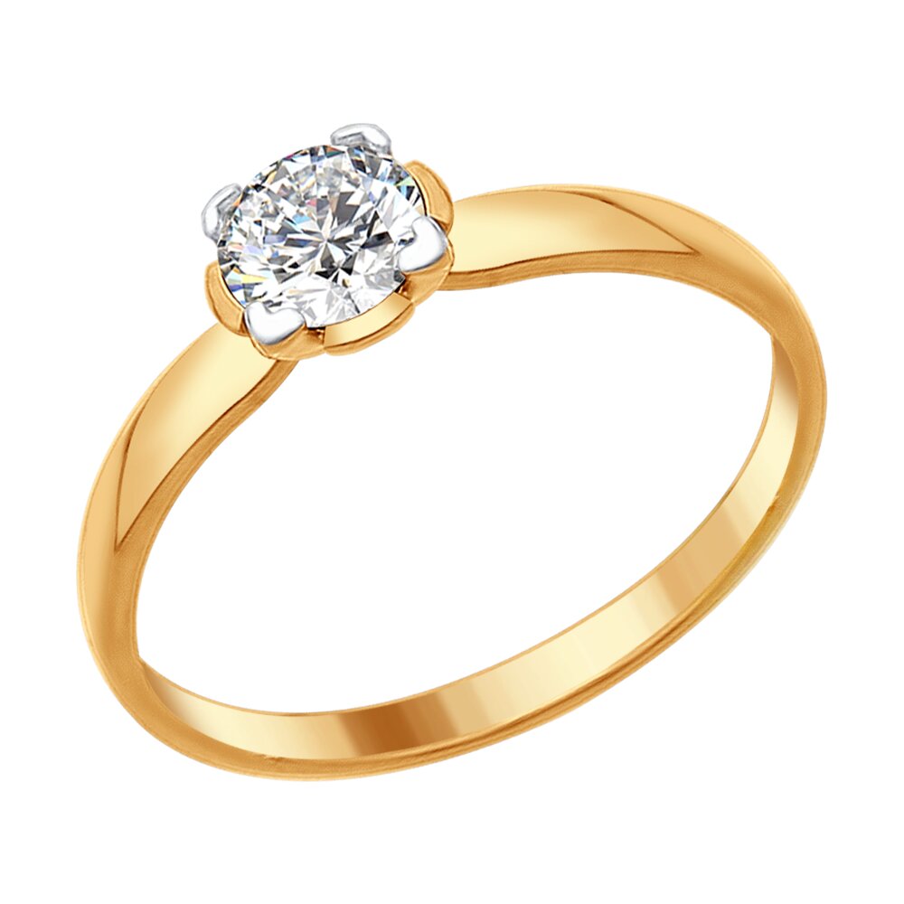 

Кольцо из серебра с фианитом р. 17 SOKOLOV 93011076, 93011076