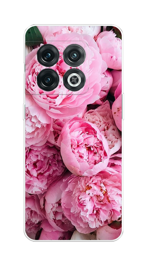 

Чехол на OnePlus 10 Pro 5G "Розовые пионы", Бежевый;розовый, 152150-2