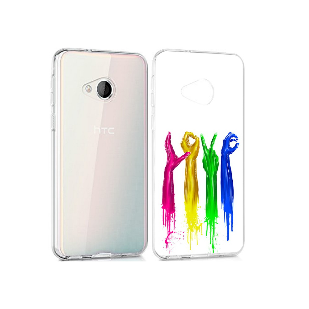 

Чехол MyPads Tocco для HTC U Play яркие руки love, Прозрачный, Tocco