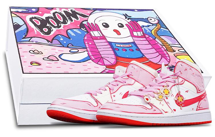 

Кеды унисекс Jordan Air Jordan 1 Mid розовые 43 EU, Розовый, Air Jordan 1 Mid