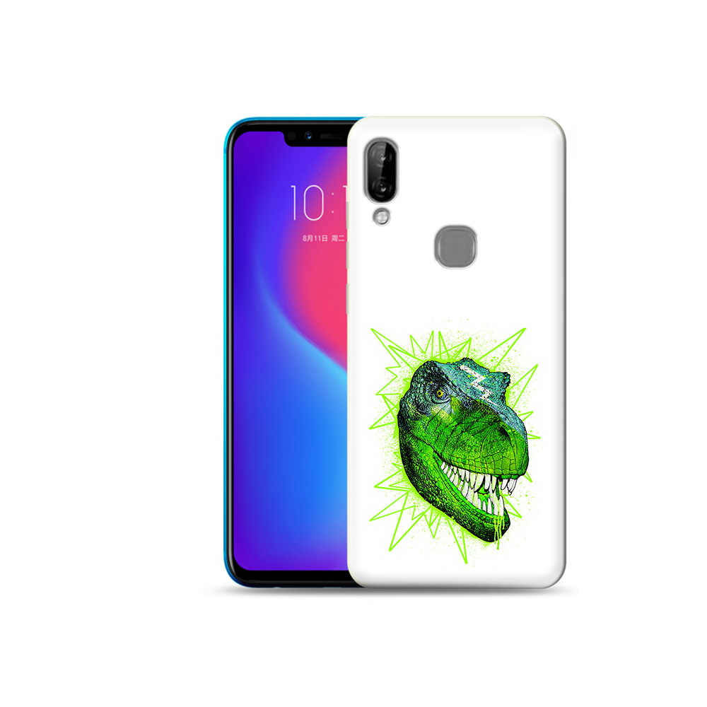 

Чехол MyPads Tocco для Lenovo S5 Pro зеленый динозавр, Прозрачный, Tocco