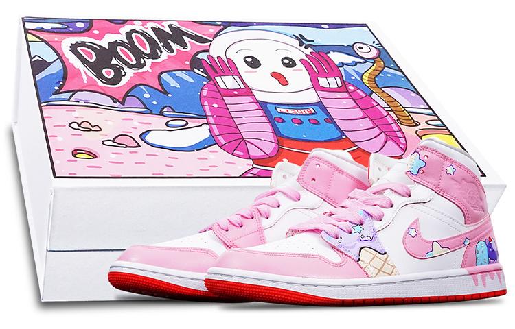 

Кеды унисекс Jordan Air Jordan 1 Mid розовые 36 EU, Розовый, Air Jordan 1 Mid
