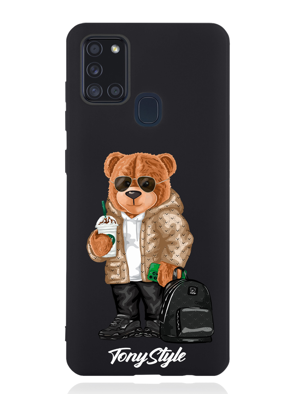 

Чехол Tony Style Samsung Galaxy A21s Tony Style в очках, Коричневый;черный;белый, Samsung Galaxy A21s Tony Style в очках