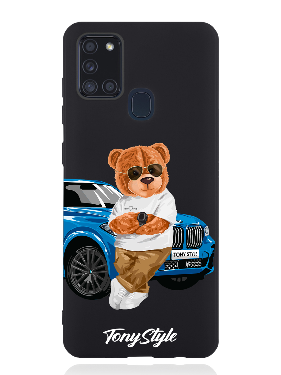 

Чехол Tony Style Samsung Galaxy A21s Tony Style с машиной, Голубой;коричневый;белый, Samsung Galaxy A21s Tony Style с машиной