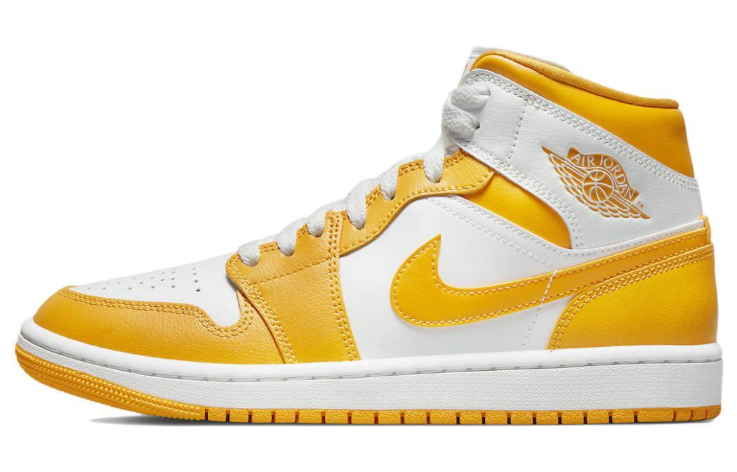 

Кеды унисекс Jordan Air Jordan 1 mid желтые 39 EU, Желтый, Air Jordan 1 mid