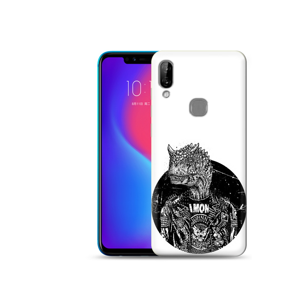 

Чехол MyPads Tocco для Lenovo S5 Pro динозавр в куртке, Прозрачный, Tocco