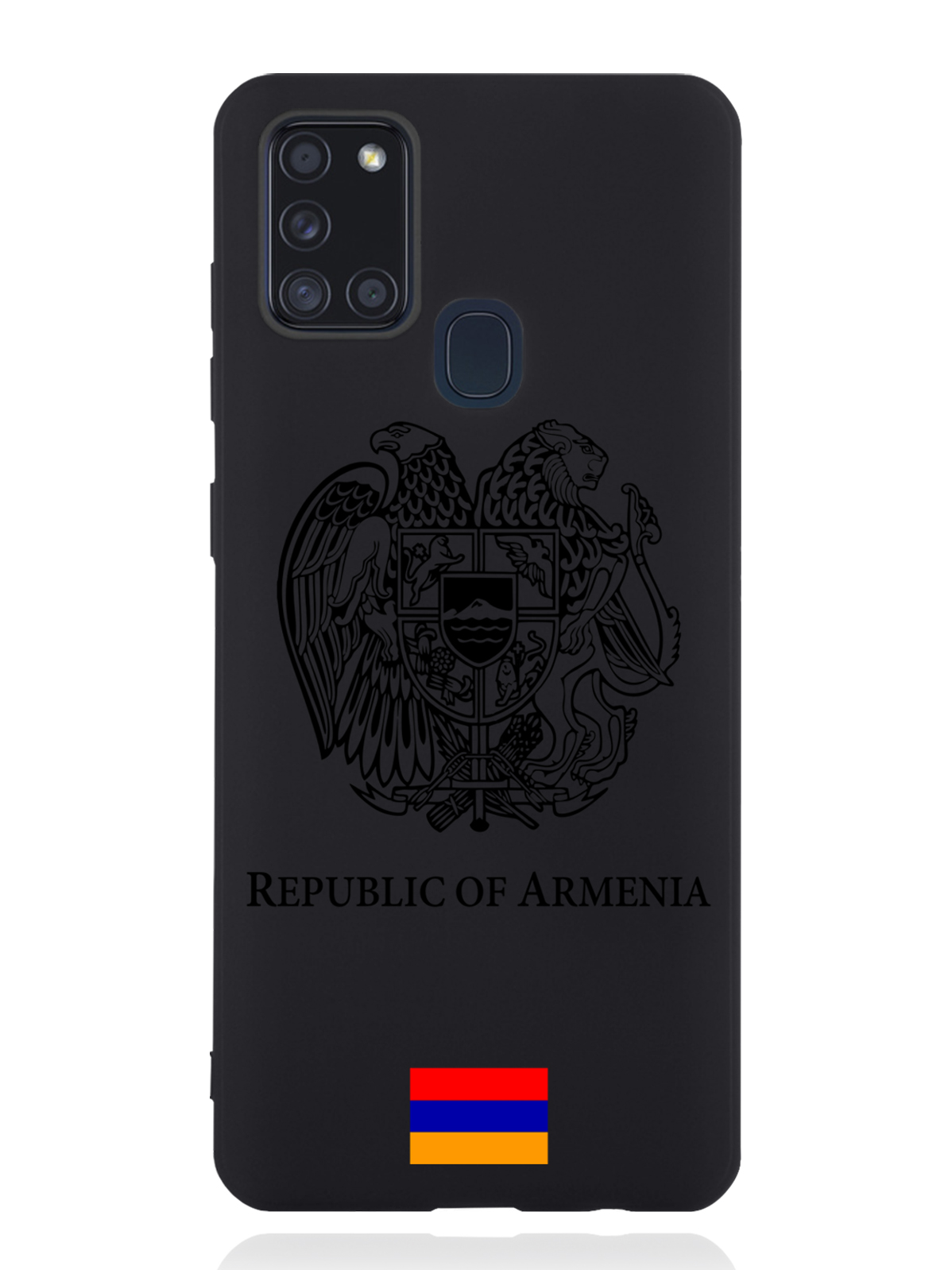 

Чехол SignumCase Samsung Galaxy A21s Черный лаковый Герб Армении, Samsung Galaxy A21s Черный лаковый Герб Армении