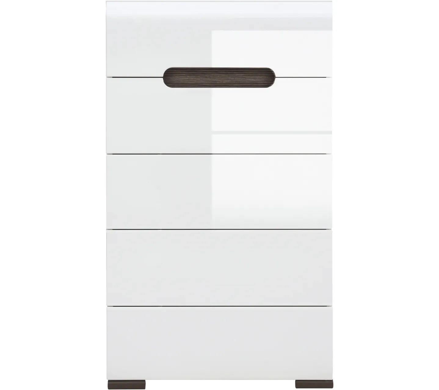 

Комод-тумба БРВ МЕБЕЛЬ Azteca КОМ5S/10/6 (Белый/белый блеск + дуб венге магия), Azteca