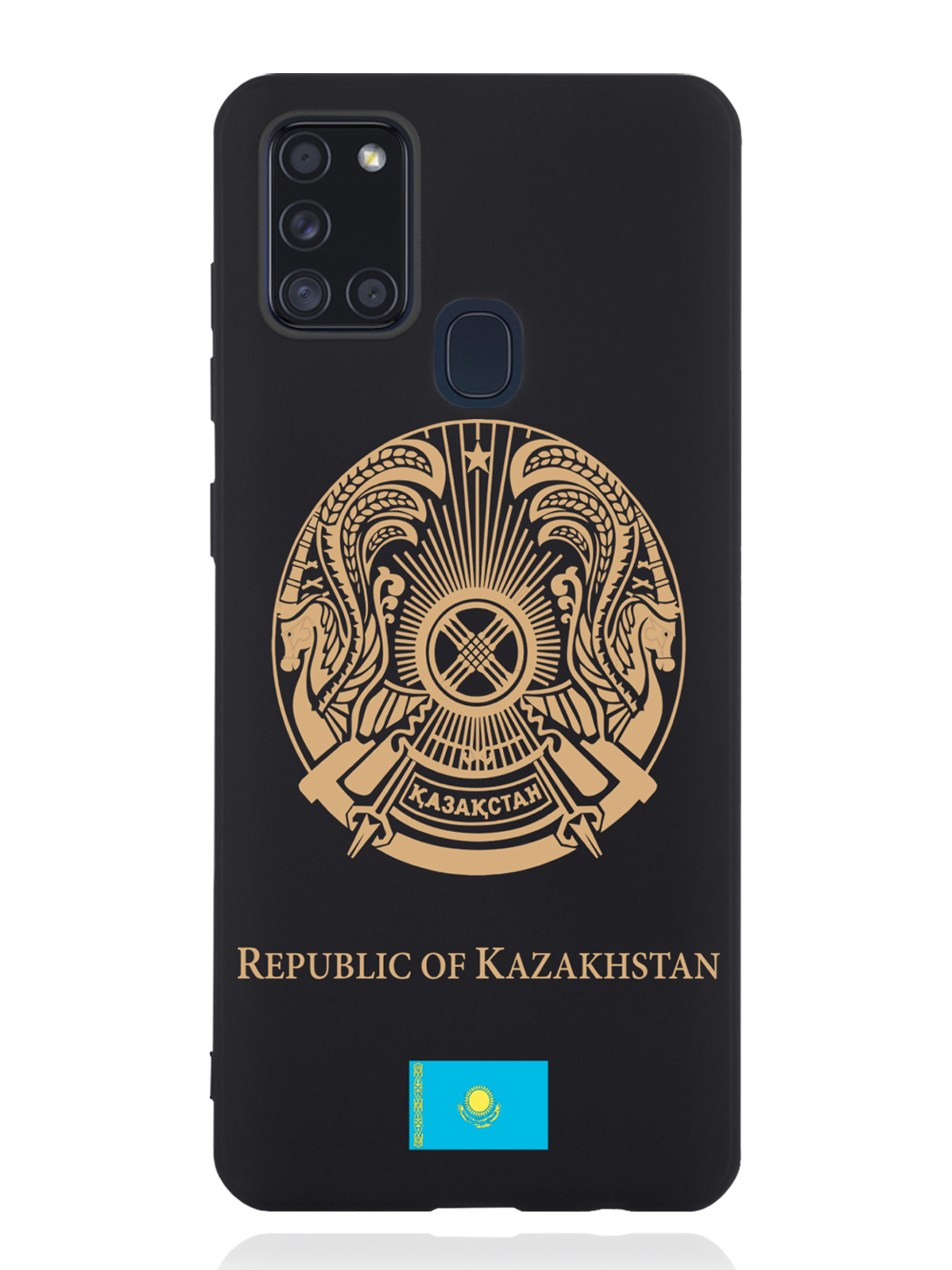 

Чехол SignumCase Samsung Galaxy A21s Золотой Герб Казахстана, Золотистый;черный, Samsung Galaxy A21s Золотой Герб Казахстана
