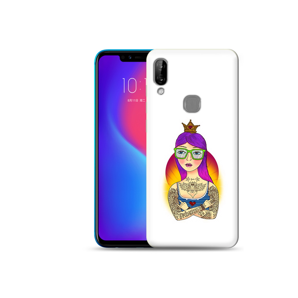 

Чехол MyPads Tocco для Lenovo S5 Pro девушка в татуировках с короной, Прозрачный, Tocco