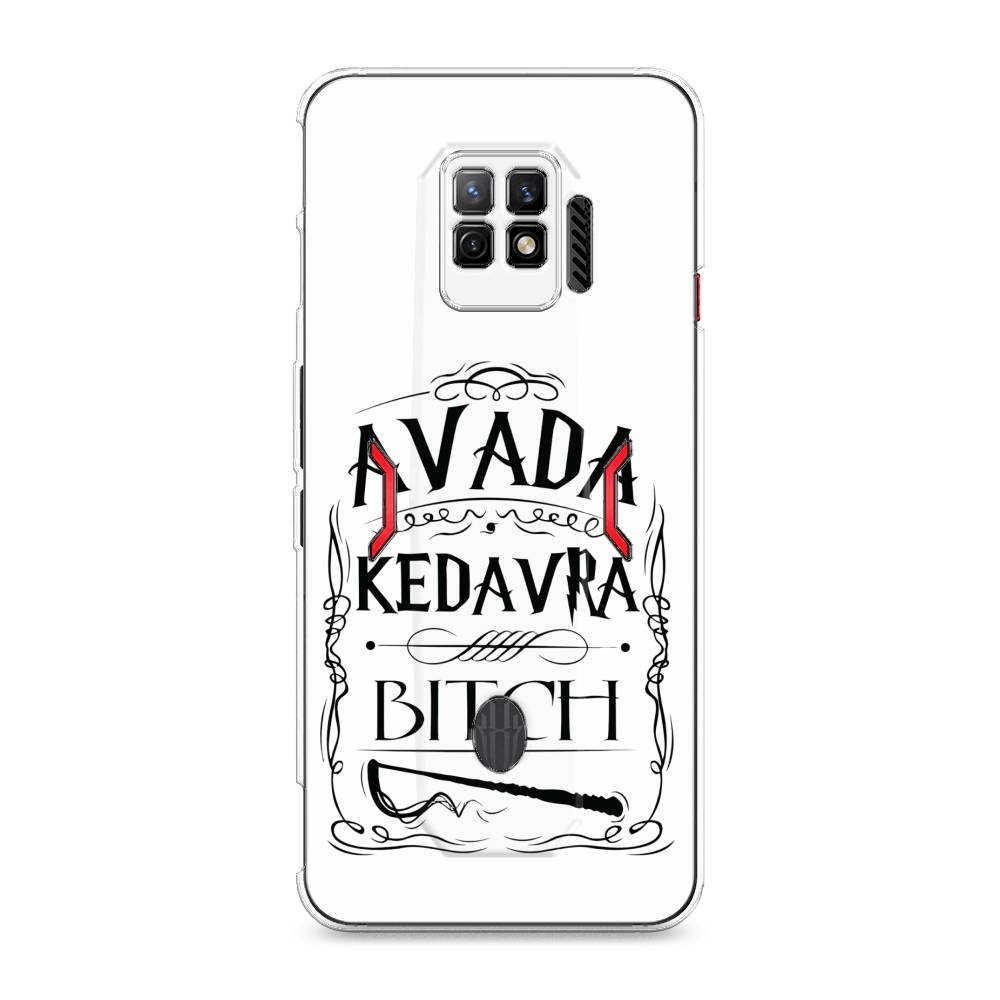 

Чехол на ZTE Nubia Red Magic 7 Pro "Avada kedavra bitch", Белый;серый;черный, 136050-6