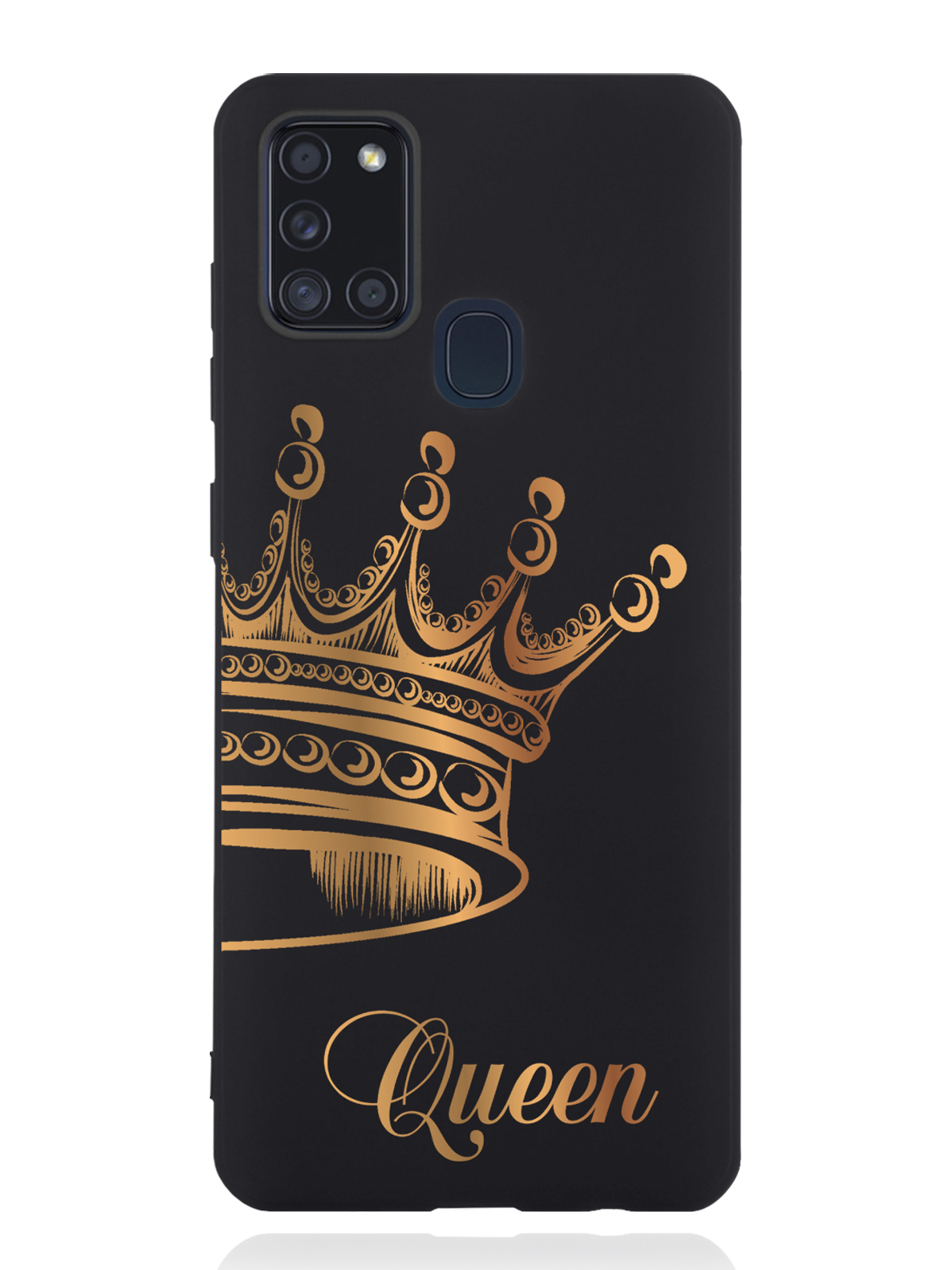 

Чехол MustHaveCase Samsung Galaxy A21s Парный чехол корона Queen, Черный;золотистый, Samsung Galaxy A21s Парный чехол корона Queen