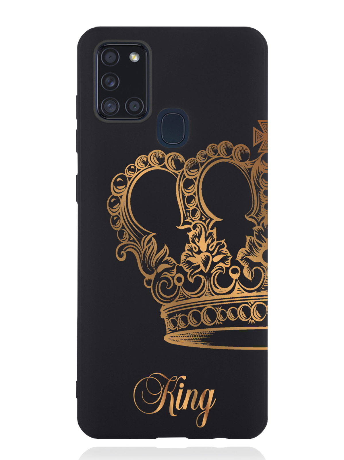 

Чехол MustHaveCase Samsung Galaxy A21s Парный чехол корона King, Черный;золотистый, Samsung Galaxy A21s Парный чехол корона King