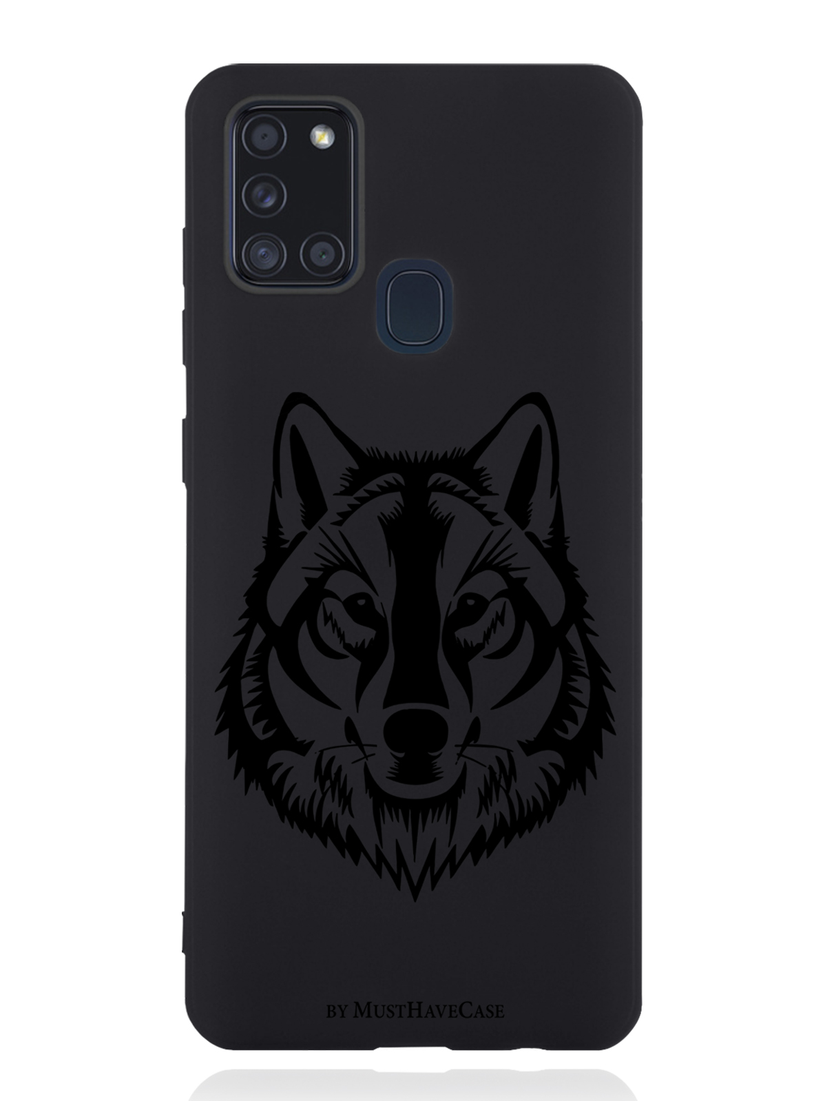 

Чехол MustHaveCase Samsung Galaxy A21s Волк, Черный, Samsung Galaxy A21s Волк
