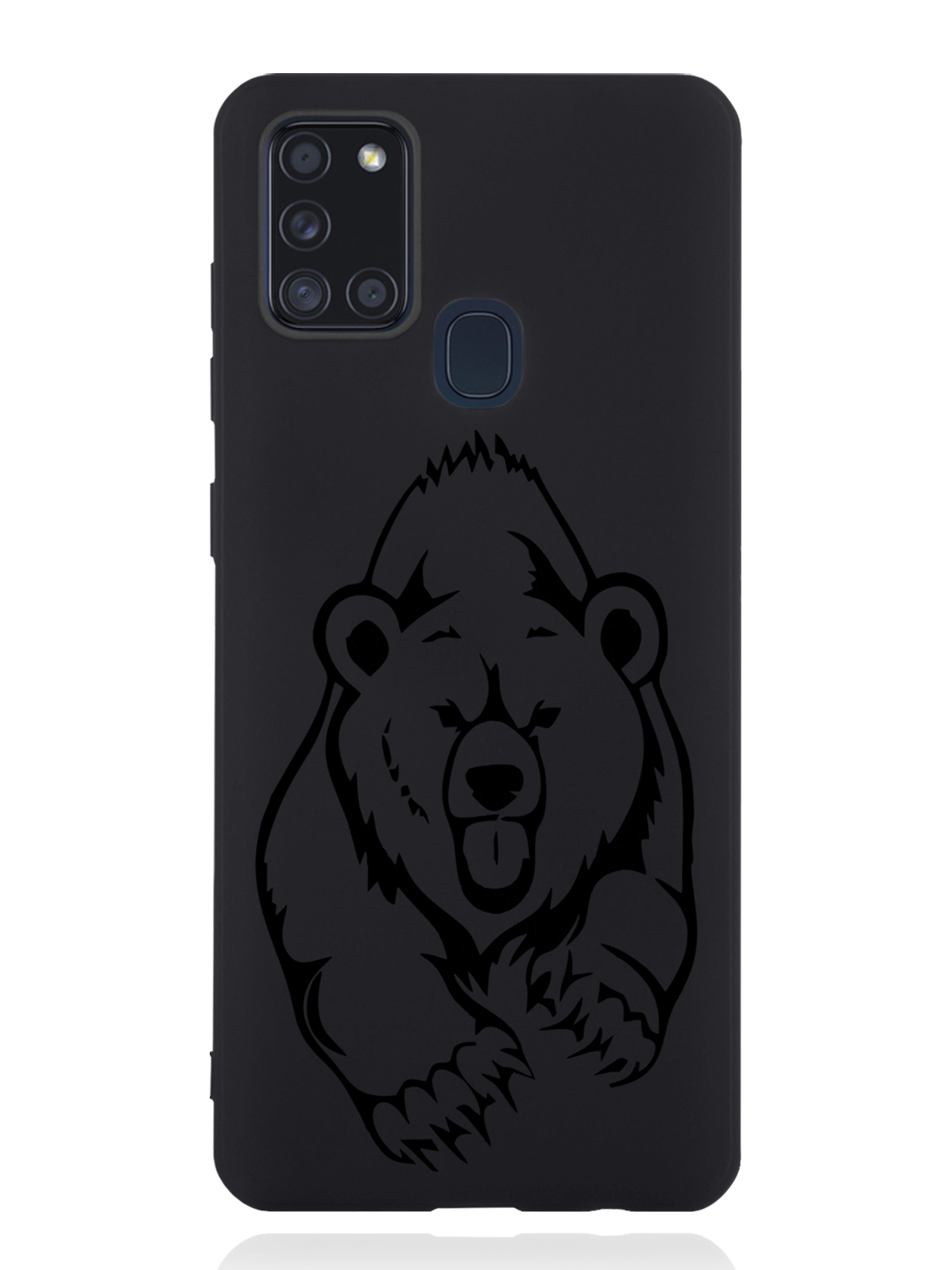 

Чехол MustHaveCase Samsung Galaxy A21s Медведь, Черный, Samsung Galaxy A21s Медведь