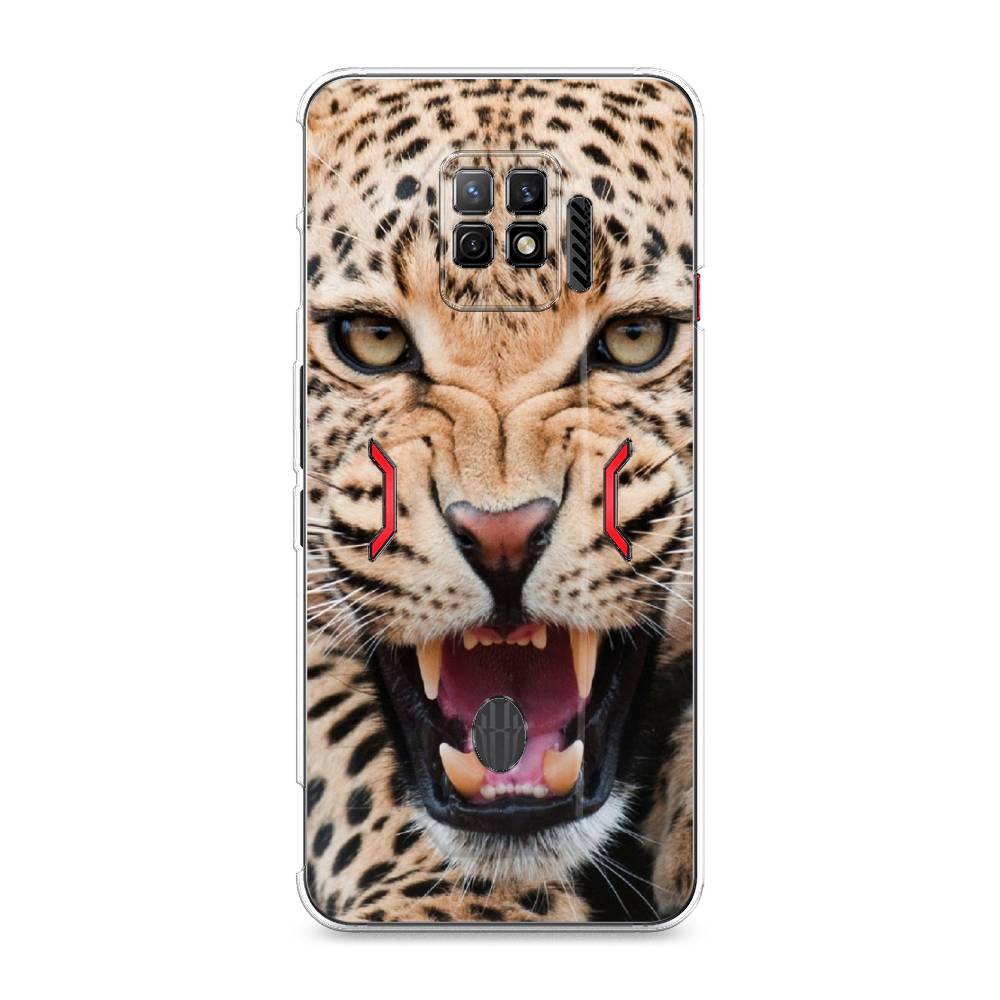 

Чехол на ZTE Nubia Red Magic 7 Pro "Леопард 3d", Бежевый;черный, 136050-6