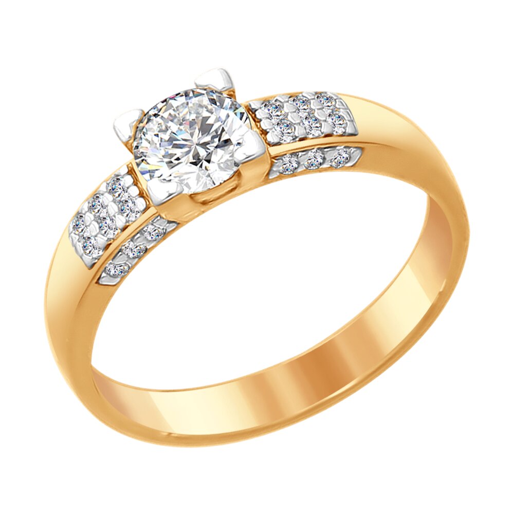 

Кольцо из серебра с фианитом р. 17,5 SOKOLOV 93011074, 93011074
