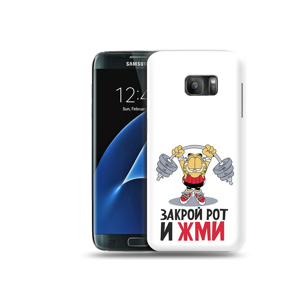 

Чехол MyPads Tocco для Samsung Galaxy S7 Закрой рот и жми, Прозрачный, Tocco
