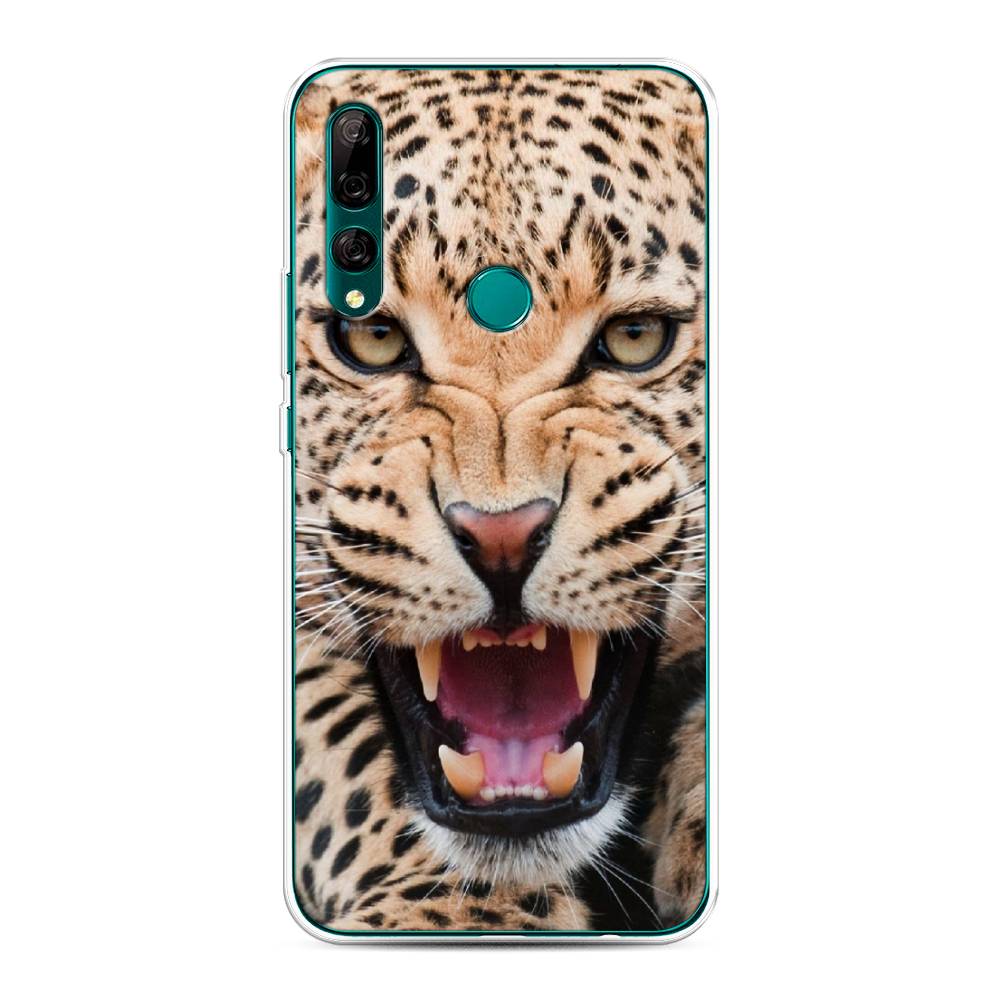 

Чехол на Huawei Y9 Prime 2019 "Леопард 3d", Бежевый;черный, 611950-6