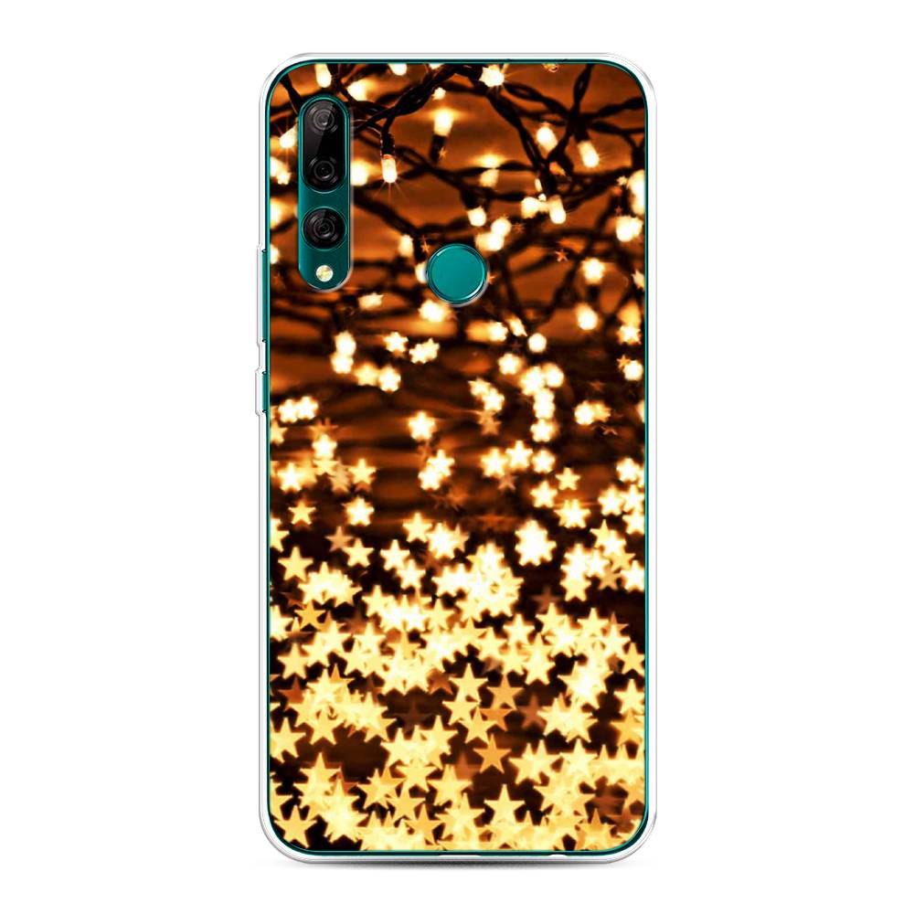 

Чехол на Huawei Y9 Prime 2019 "Новогодняя гирлянда", Золотистый, 611950-5