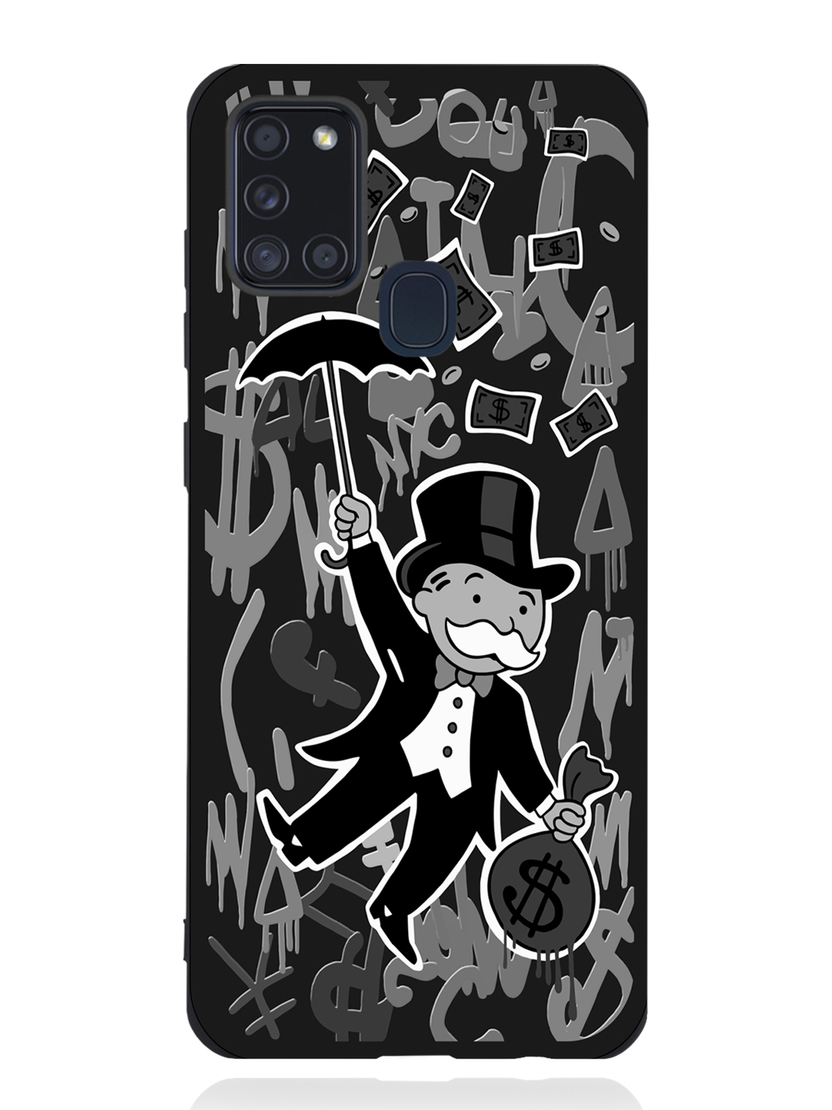 

Чехол MustHaveCase Samsung Galaxy A21s Monopoly Black Edition Монополия, Серый;черный, Samsung Galaxy A21s Monopoly Black Edition Монополия
