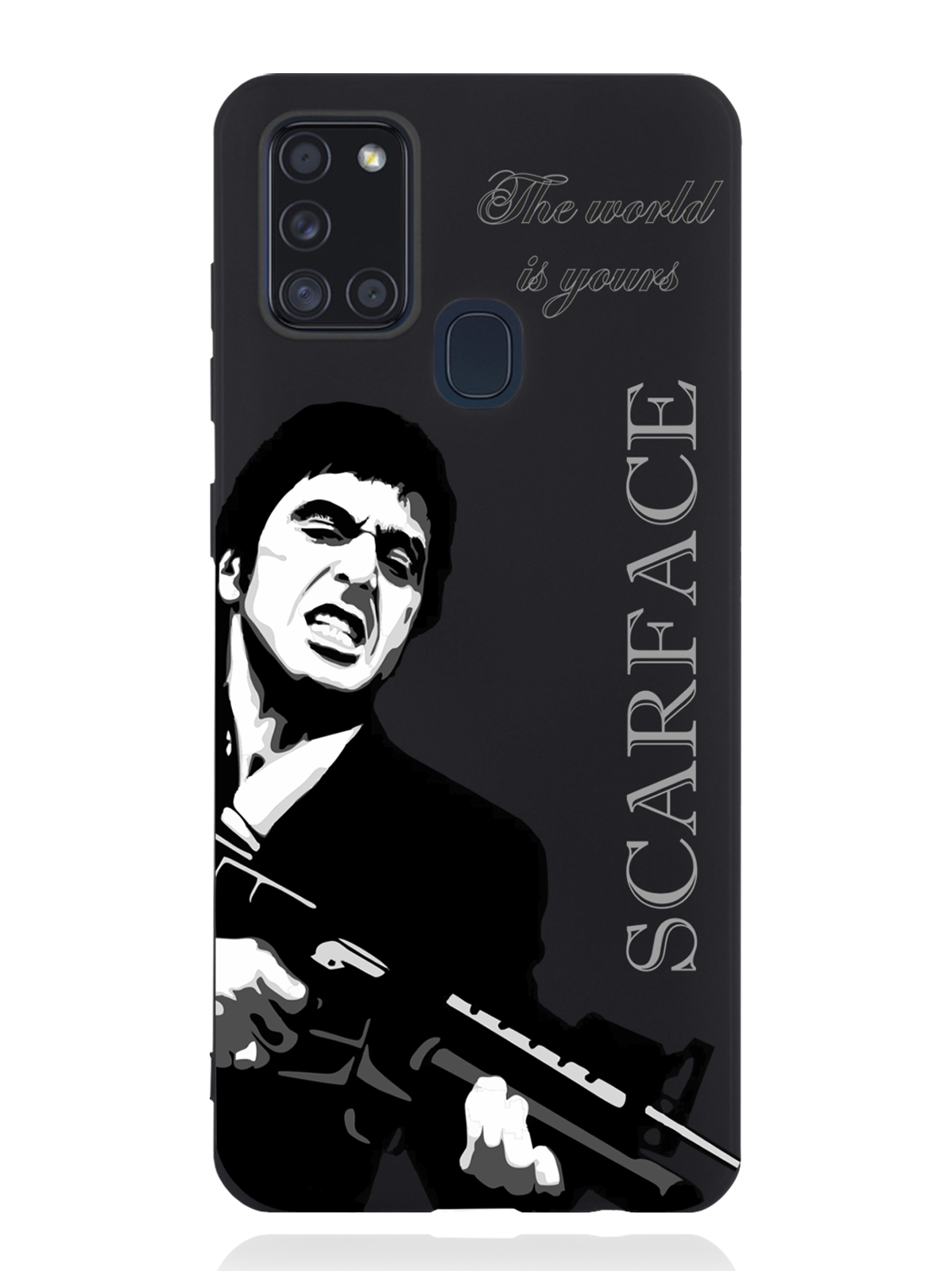

Чехол MustHaveCase Samsung Galaxy A21s Scarface Tony Montana Лицо со шрамом, Серый;черный, Samsung Galaxy A21s Scarface Tony Montana Лицо со шрамом