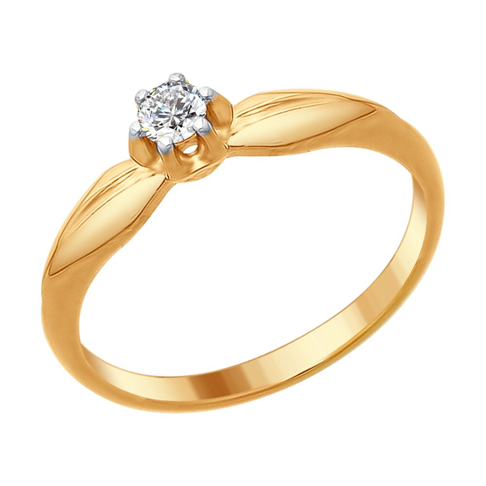 

Кольцо из серебра р.  SOKOLOV 93011073, фианит, 93011073