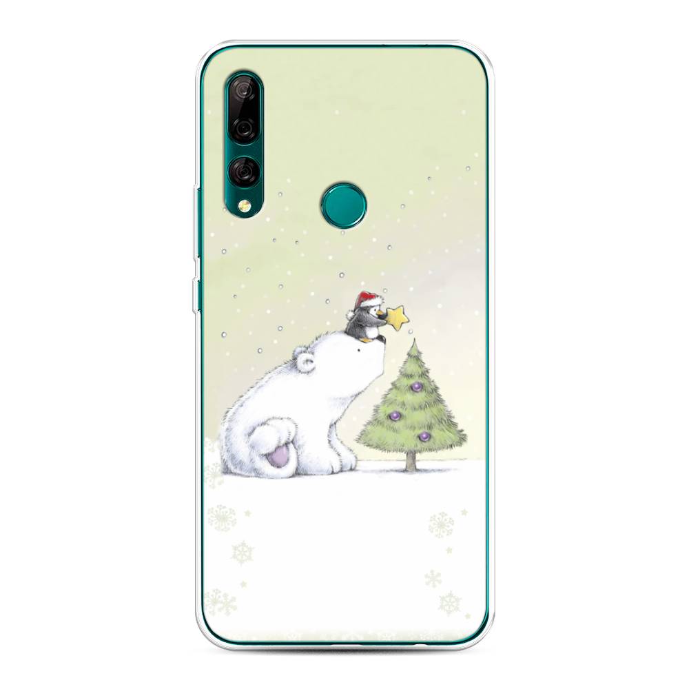 

Чехол на Huawei Y9 Prime 2019 "Украшение елки", Белый;бежевый, 611950-5