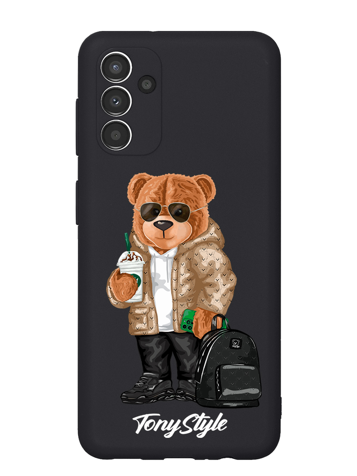 

Чехол Tony Style Samsung Galaxy A13 Tony Style в очках, Коричневый;черный;белый, Samsung Galaxy A13 Tony Style в очках