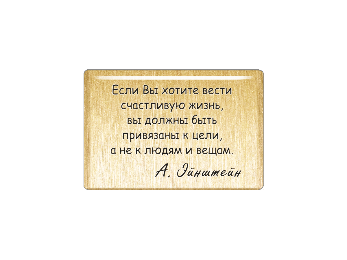 

Магнит Если Вы хотите вести счастливую жизнь, вы должны быть привязаны к цели, Т18.258.02.00