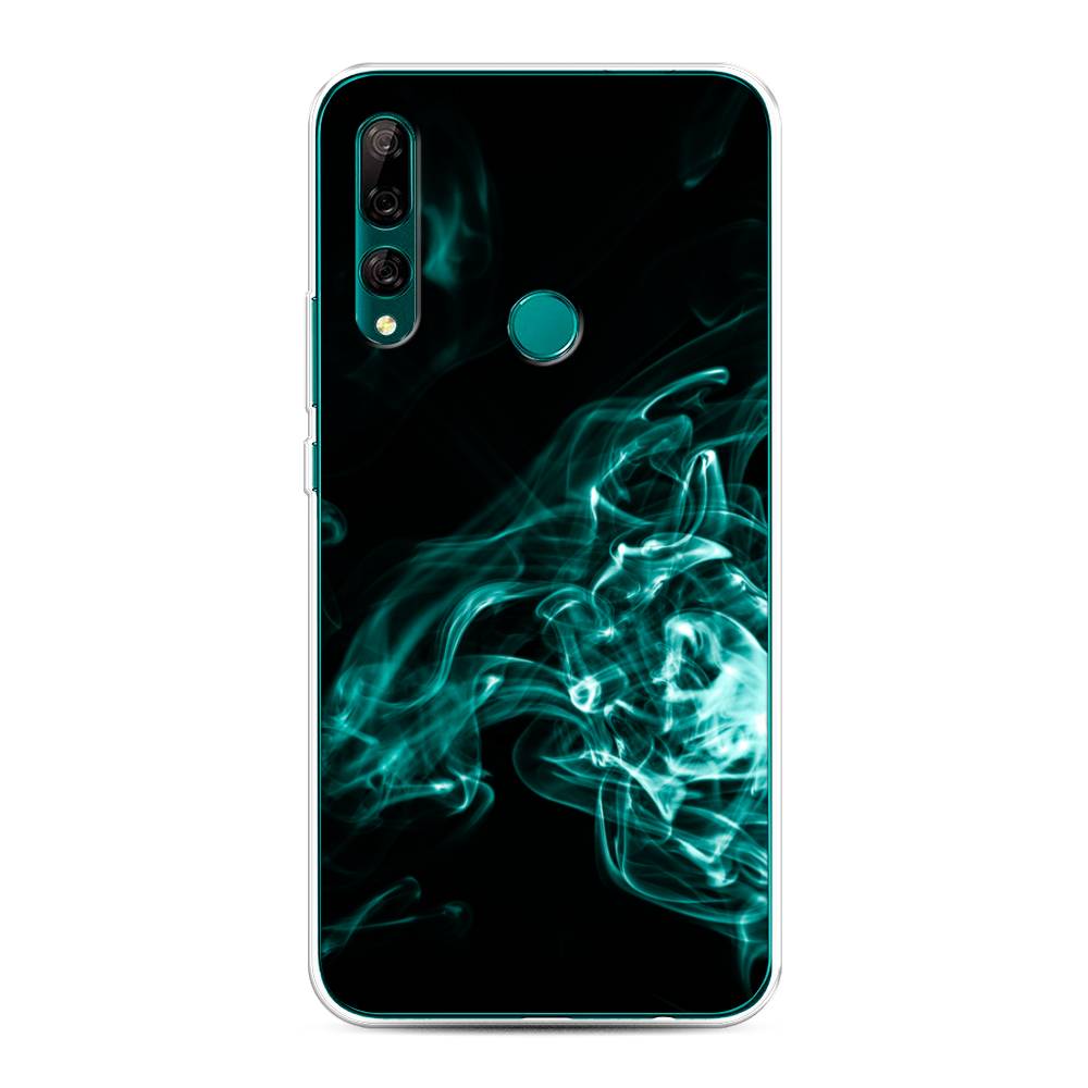 

Чехол на Huawei Y9 Prime 2019 "Дым", Голубой;черный, 611950-3
