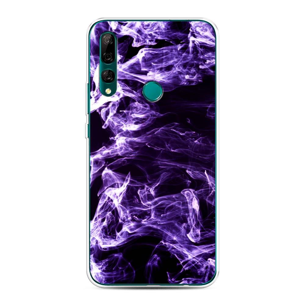 

Чехол на Huawei Y9 Prime 2019 "Фиолетовый дым", Фиолетовый;белый;черный, 611950-3