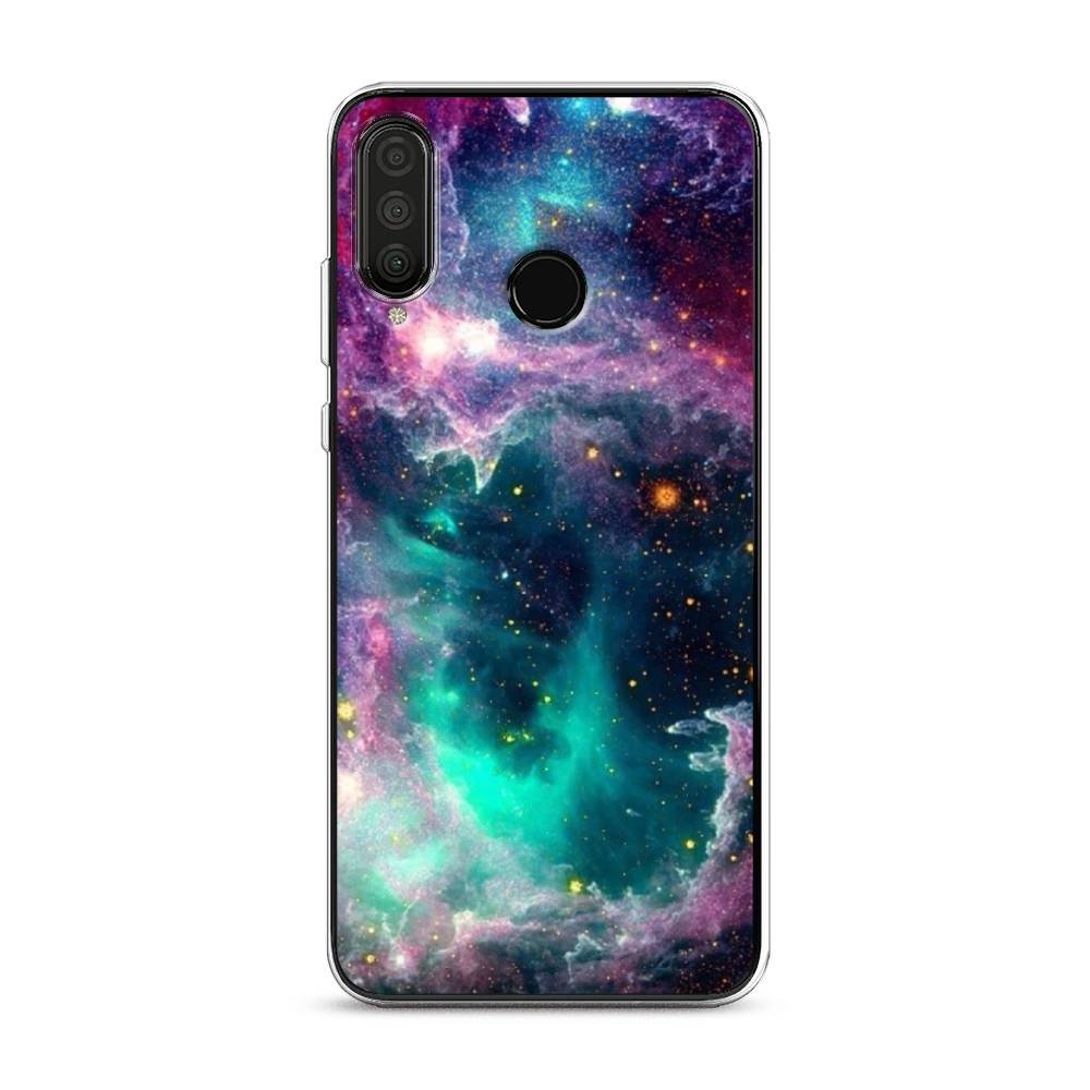 

Чехол на Huawei P30 Lite "Звездные облака", Розовый;бежевый, 67950-2