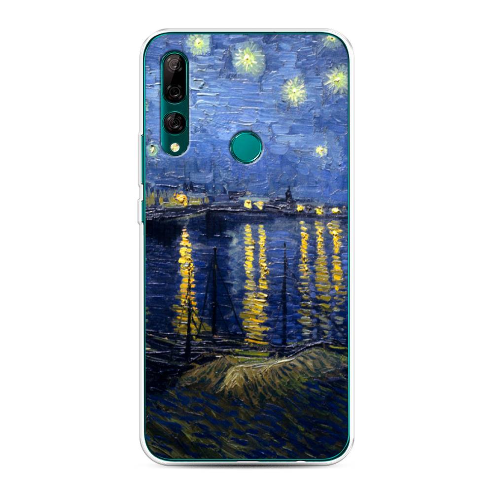 

Чехол на Huawei Y9 Prime 2019 "Звездная ночь над Роной", Синий;желтый, 611950-4