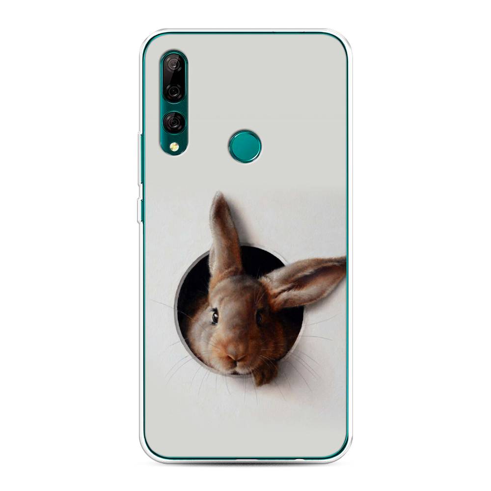 

Чехол на Huawei Y9 Prime 2019 "Любопытный кролик", Серый;коричневый, 611950-1